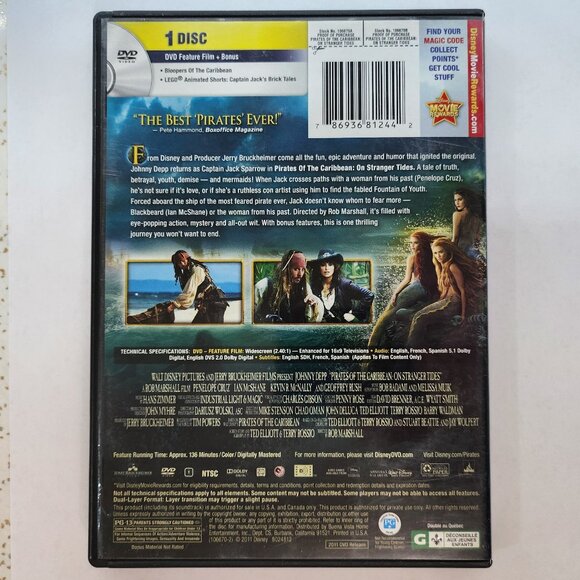 Pirates of the Caribbean On Stranger Tides DVD - Picture 3 of 5